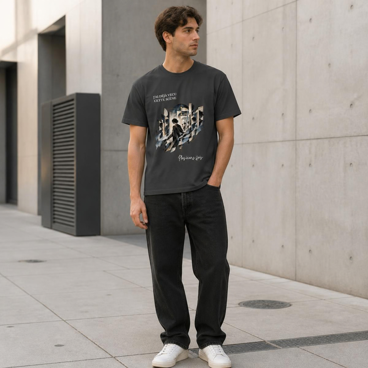 T-shirt unisexe « J’ai déjà vécu cette scène » – OwnVie