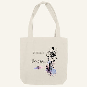 Tote bag recyclé OwnVie avec le design « J’avais dit oui. J’ai réfléchi. Non. ».