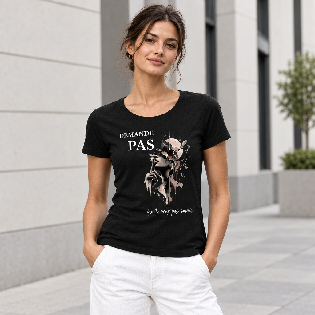 T-shirt femme « Demande pas si tu veux pas savoir » - OwnVie